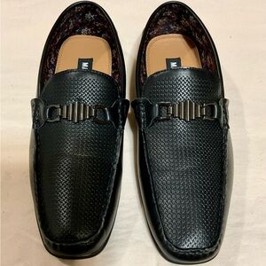 Steve Madden Black Driving Loafers Casual Slip Ons Size 10.5